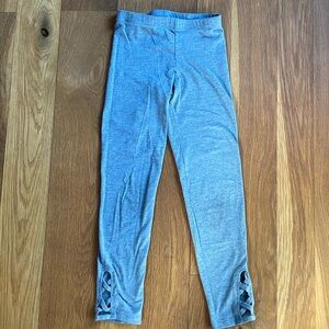 Old Navy Girls Full Length Grey Stretch Leggings